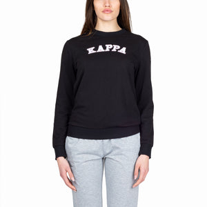 Pigiama donna stile tuta Kappa KWS 22970 cotone nero grigio