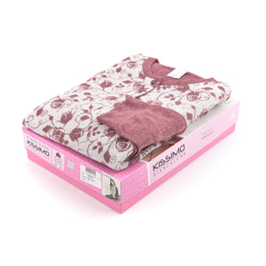Pigiama donna Biancaluna punto milano con polsini 25043 rosa