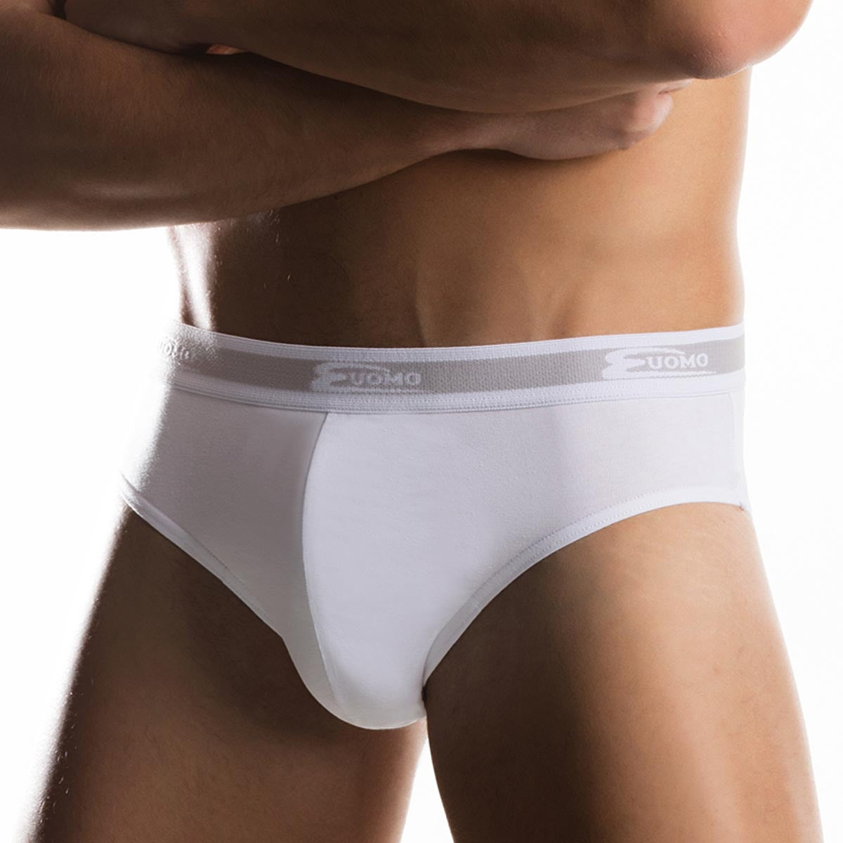 Slip uomo Cotonella 2383 in cotone elastico logato 2 pezzi