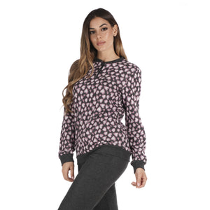 Pigiama donna invernale Biancaluna 23D25004 punto milano