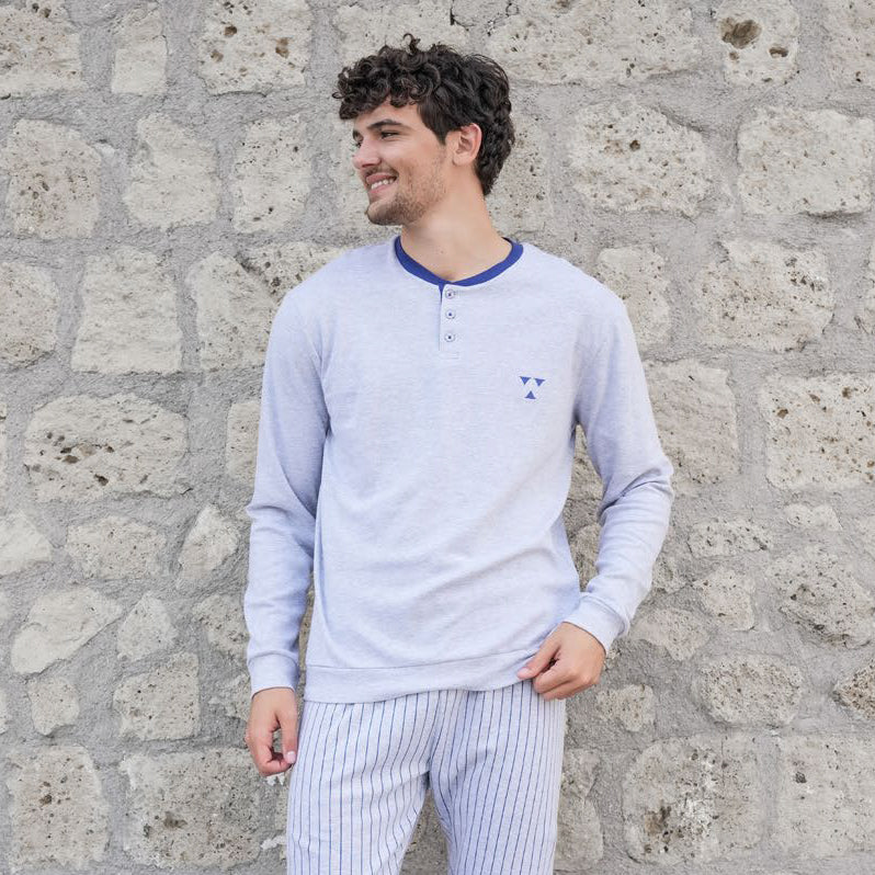 Pigiama uomo Biancaluna 23U00006 caldo cotone