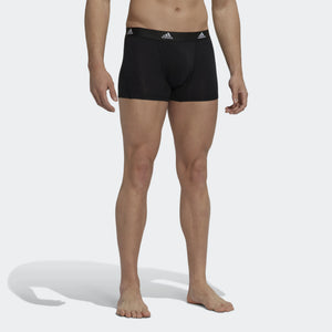 Boxer uomo Adidas Active Flex cotone elasticizzato neri 3pz