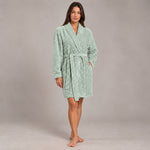 Giacca da camera donna scollo a scialle in coral Biancaluna 26D93007