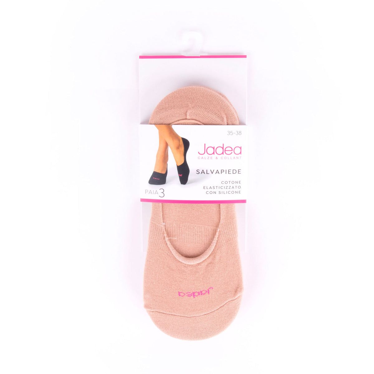 Salvapiede donna Jadea JB05 con silicone tallone 3 pz