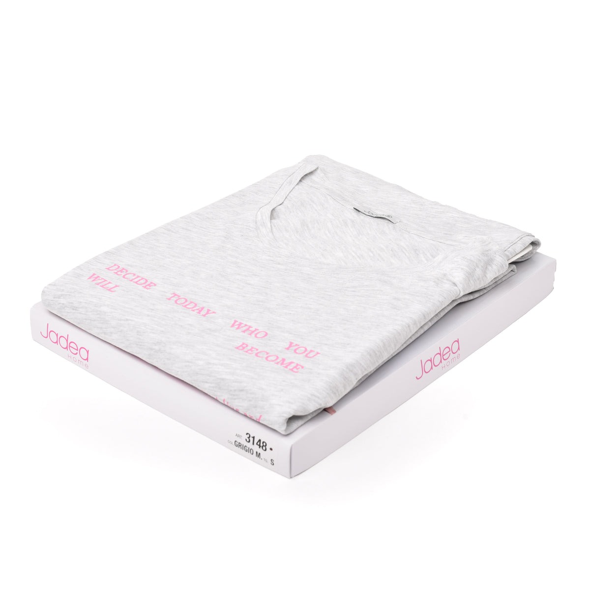 Pigiama donna Jadea 3148 cotone estivo grigio