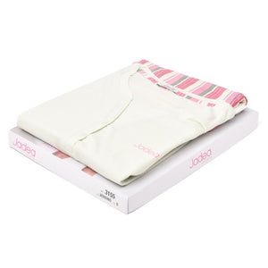 Pigiama Jadea estivo mezza manica pantaloncino a righe 3155 verdino fucsia