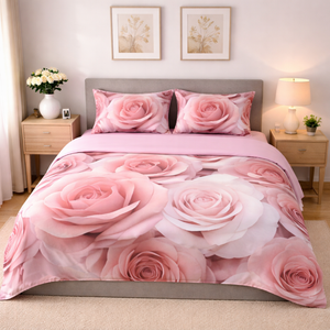 Completo letto 100% cotone Biancaluna Ofelia
