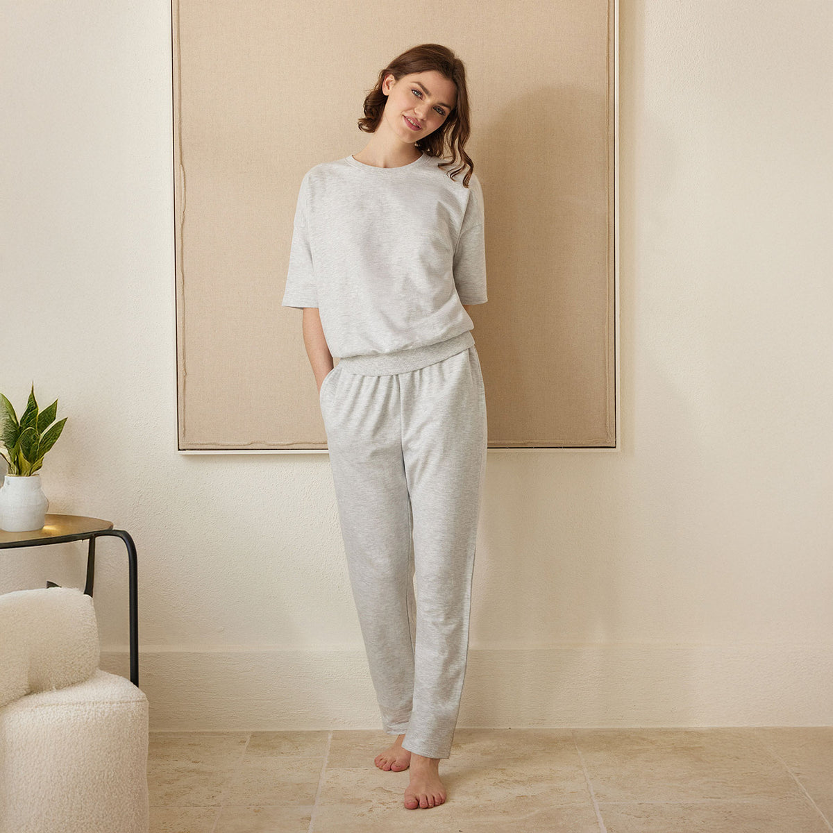 Pigiama donna stile tuta in cotone Jadea 3252