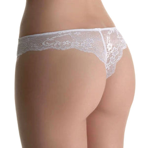Slip brasiliana Spiman 327 in microfibra liscia e pizzo
