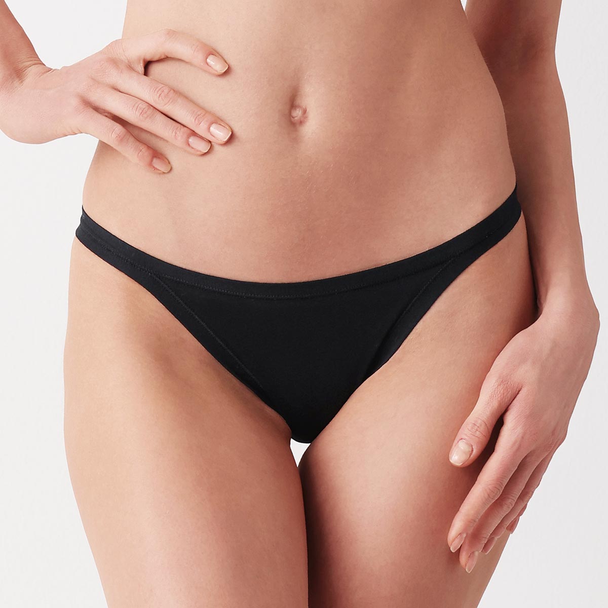Slip tanga donna Cotonella 3364 vita bassa in cotone 3 pezzi