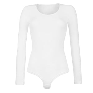 Body Cotonella 3506 donna maniche lunghe in caldo cotone elasticizzato