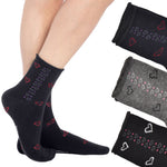 Calzini donna taglio vivo caldo cotone meritex 3582 A 3 paia