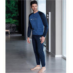 Pigiama uomo Lotto in cotone felpato sportivo 4078 jeans