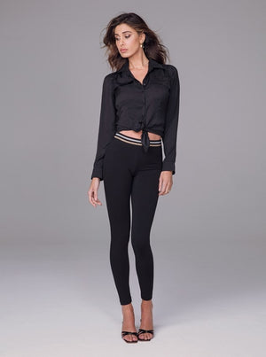 Leggings Jadea 4088 moda elastico esterno lurex