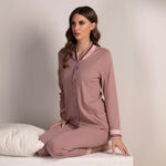 Pigiama donna aperto in caldo cotone Lunatica 42164