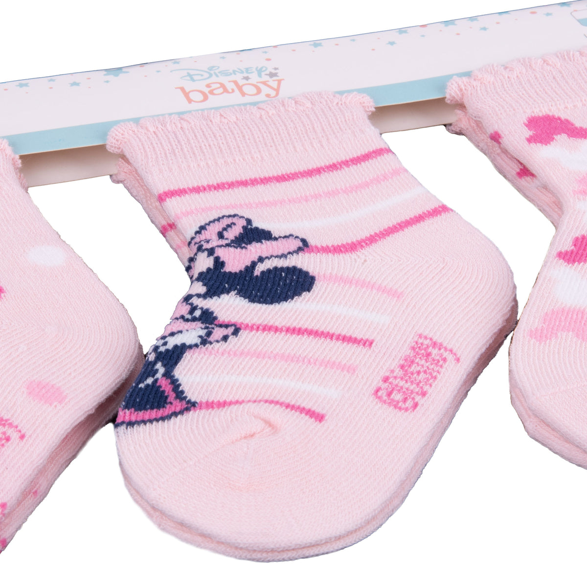 Calzini neonata Disney 4220 Minnie 3 pz. rosa
