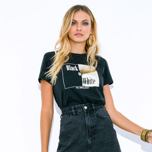 Maglia t-shirt donna Jadea 4225 Girocollo mezza manica cotone