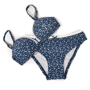 Coordinato Jadea 4334 triangolo + slip cotone ottanio
