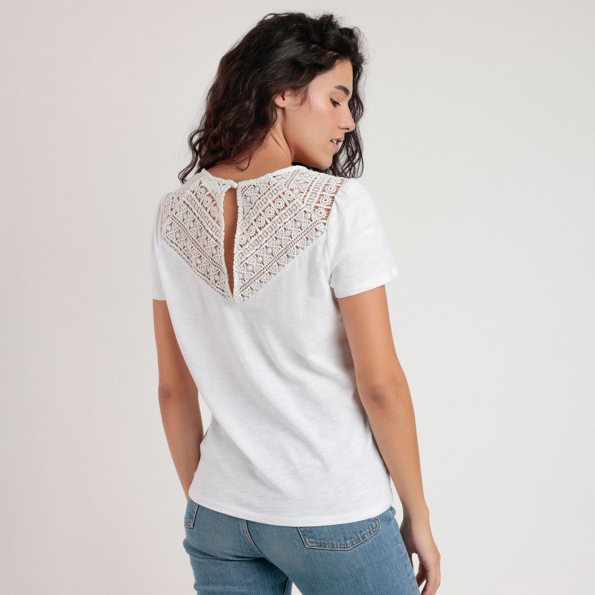 Maglia Donna 100% Cotone ricamo sul retro Admas 43629