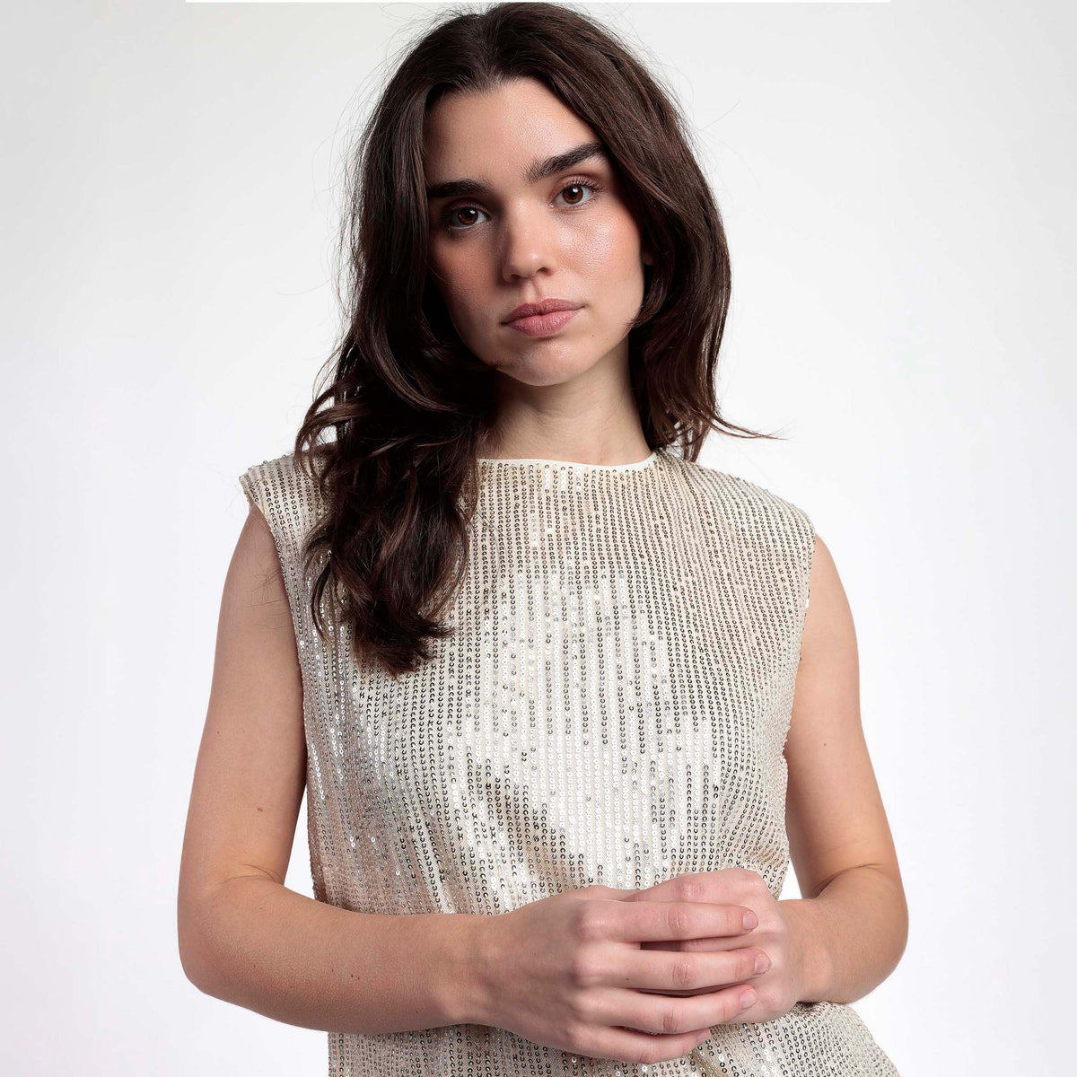 Maglia con paillettes piccole Admas 43632