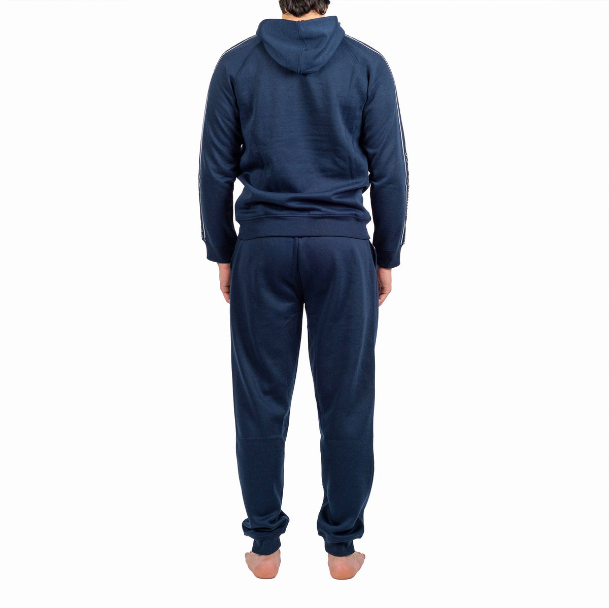Pigiama tuta cotone felpato con cappuccio Kappa 21289 blu