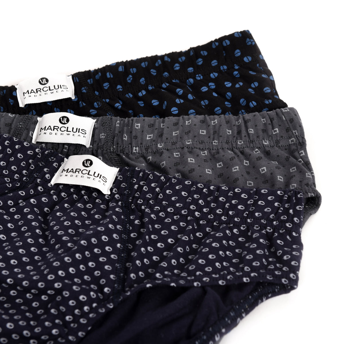 Slip uomo Marc Luis 454 scuri a fantasia cotone 6 pezzi