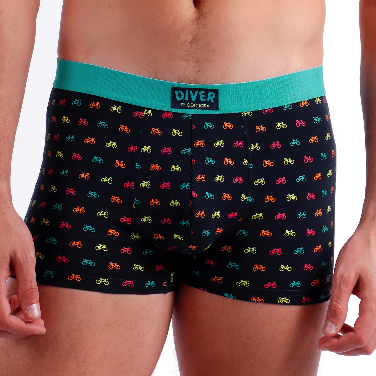 Boxer bici fantasia in cotone Admas 48467 - 2 pezzi