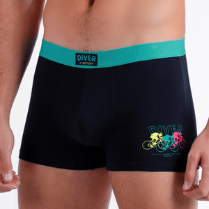 Boxer bici fantasia in cotone Admas 48467 - 2 pezzi