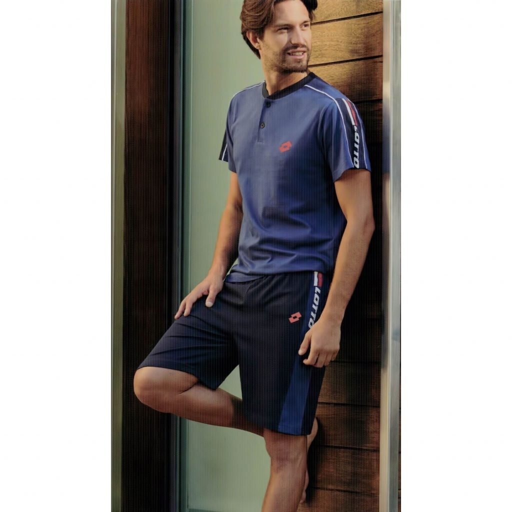 Pigiama uomo lotto LP5068 corto cotone jeans