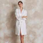 Vestaglia kimono con pizzo cotone leggero Lunatica 51148