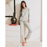Tuta donna Jadea 5145 caldo cotone grigio