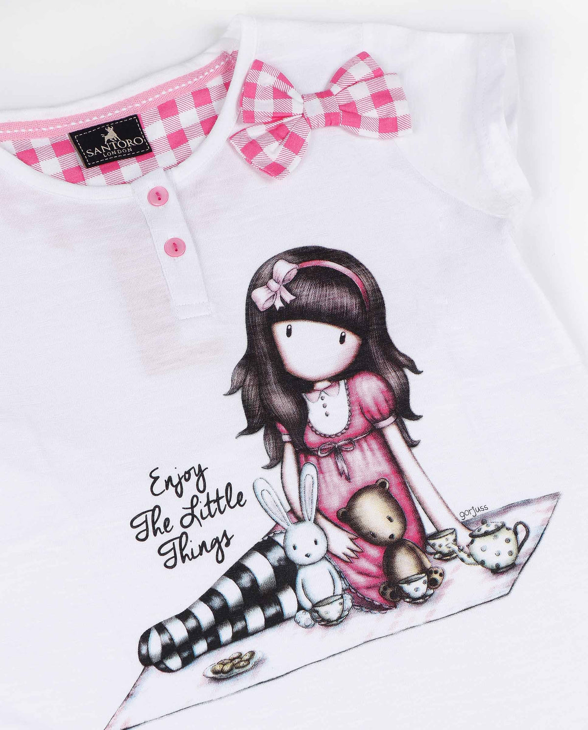 Camicia da notte bambina estivo Santoro Gorjuss 51537 rosa