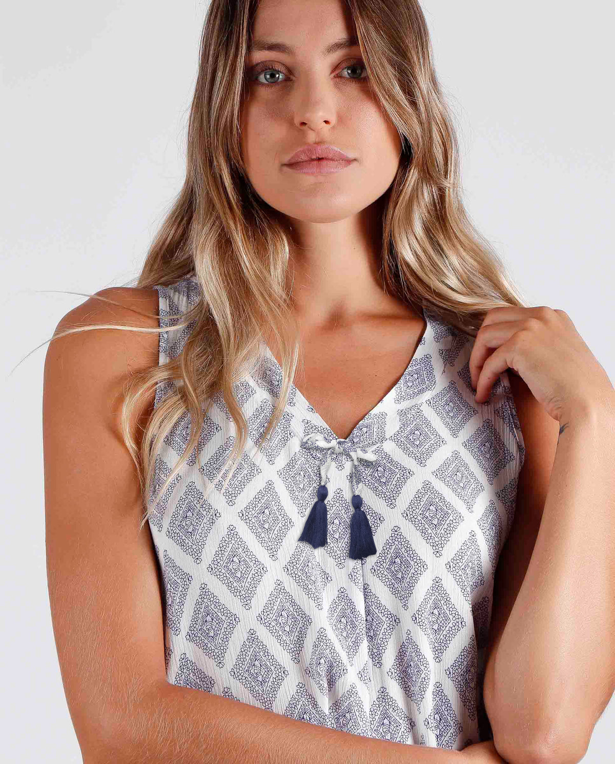 Camicia da notte abitino donna estivo Admas 51548 azul