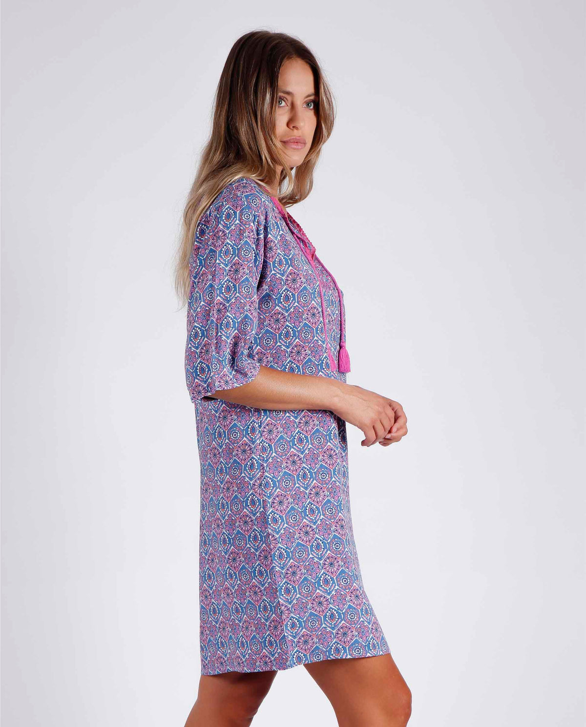 Camicia da notte vestitino donna estivo Admas 51565 azzurro