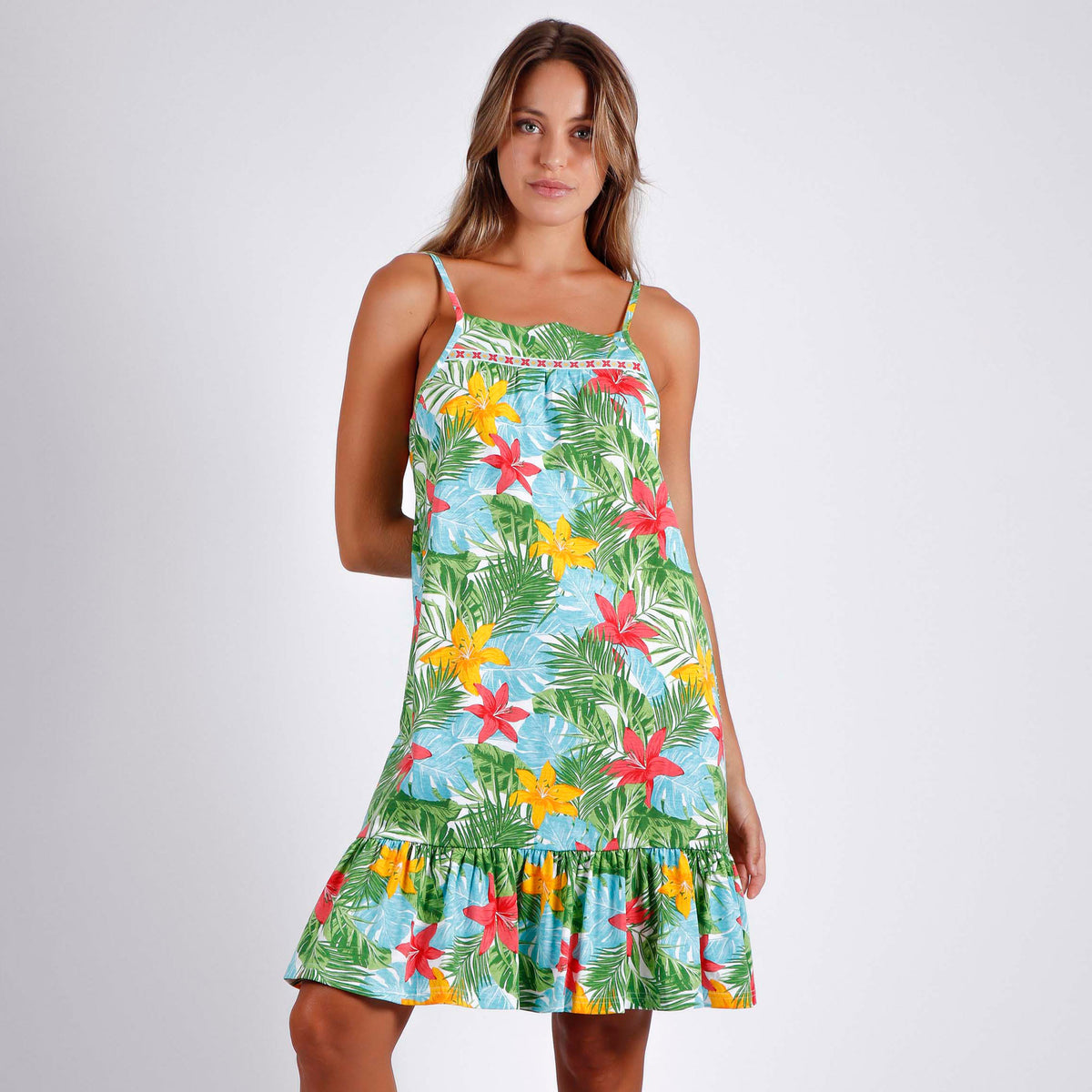 Abitino donna estivo Admas 51566 cotone floreale