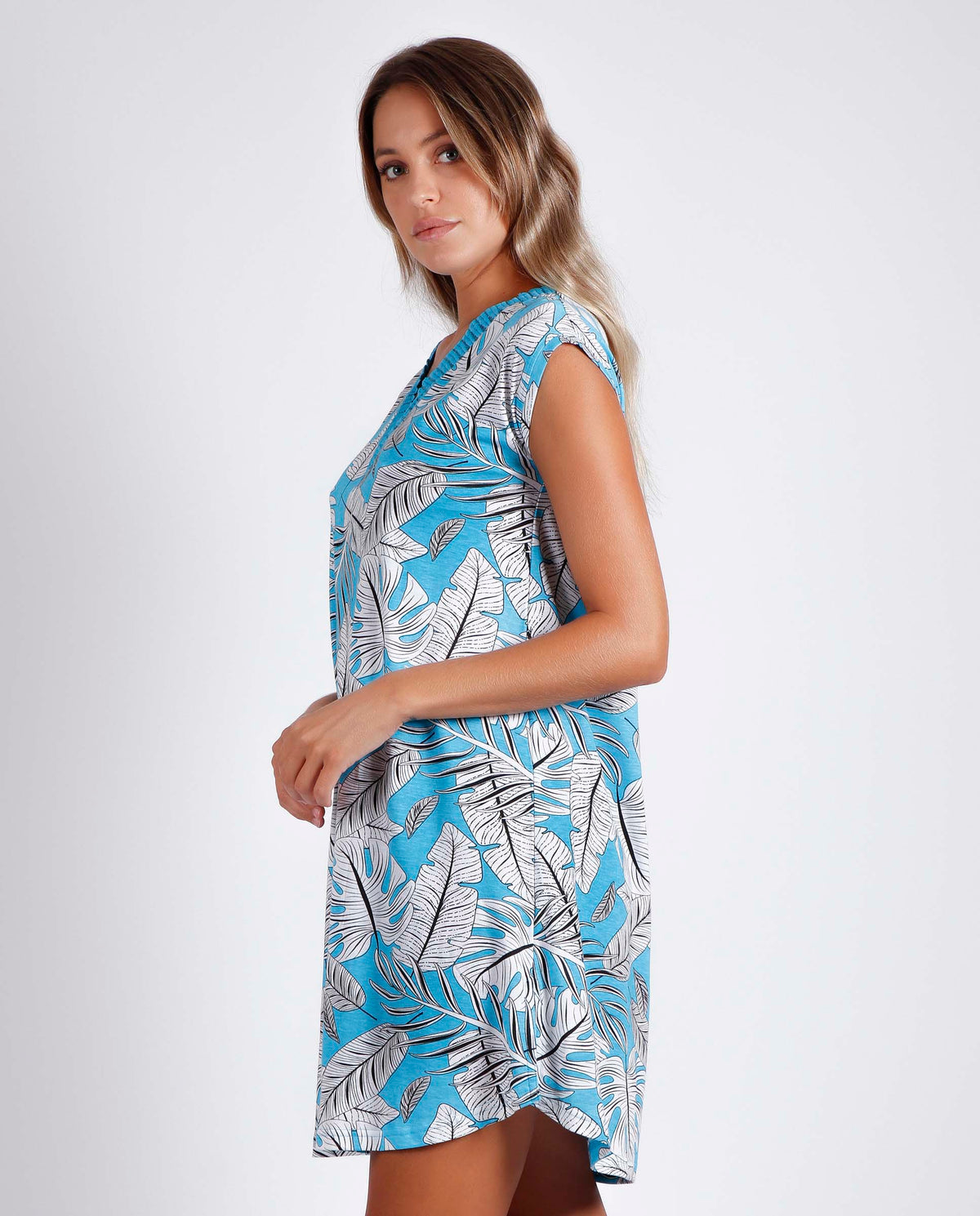 Abitino donna estivo Admas 51587 azul cotone