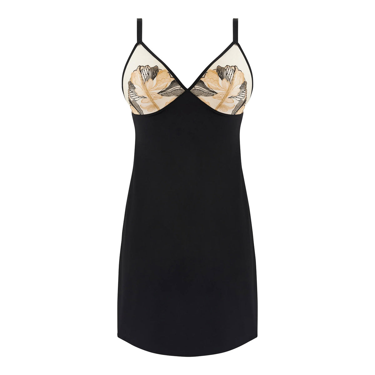 Sottoveste in microfibra e tulle ricamato Sans Complexe 51SAP04