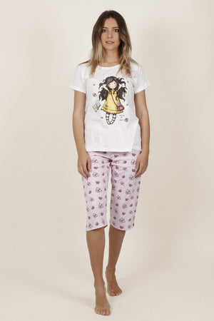 Pigiama da donna Santoro Gorjuss 54455 estivo in cotone