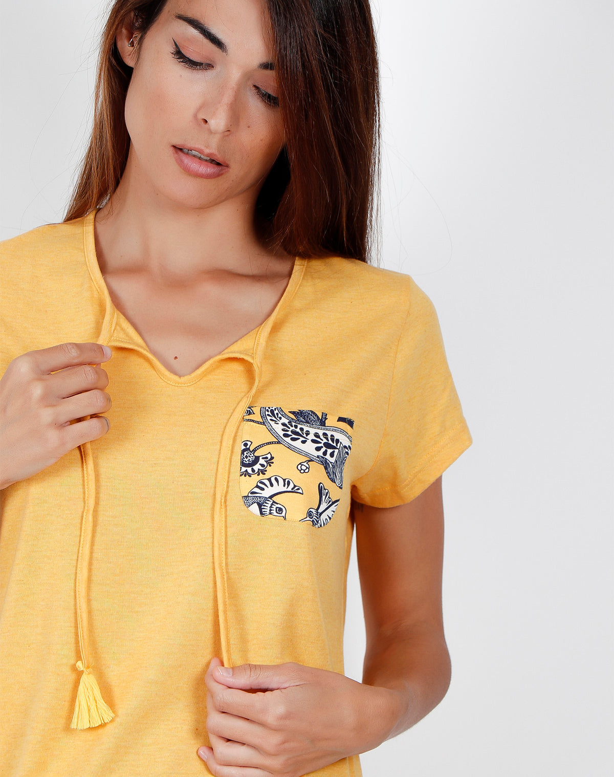 Pigiama donna Admas 55115 fantasia giallo