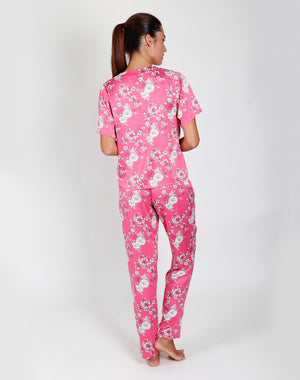 Pigiama donna Admas 55148 lungo fucsia