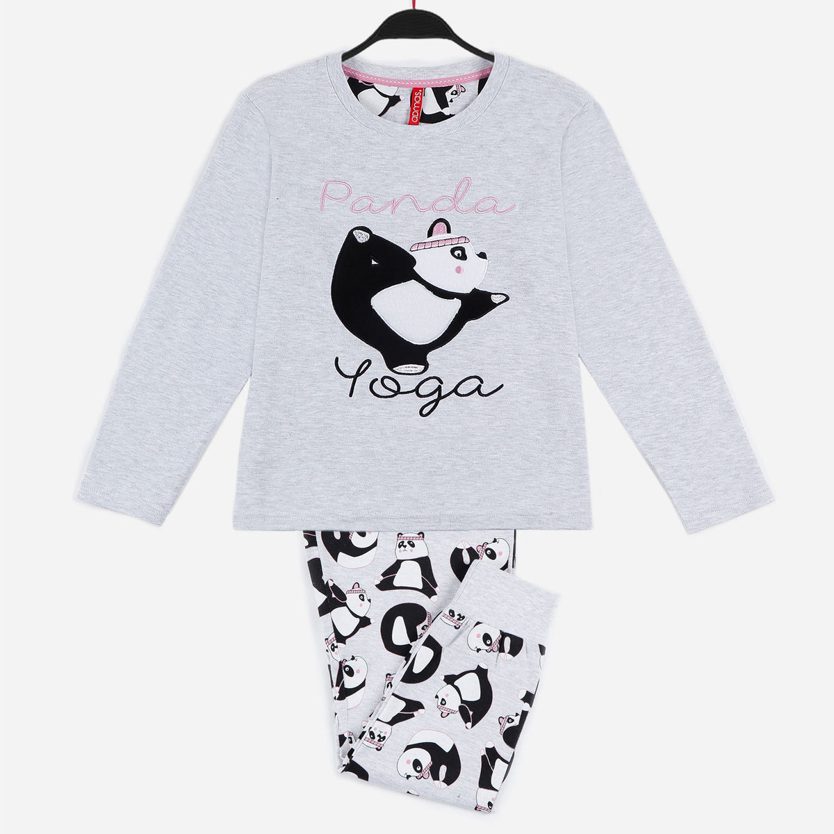 Pigiama bambina caldo cotone Admas 55207 panda