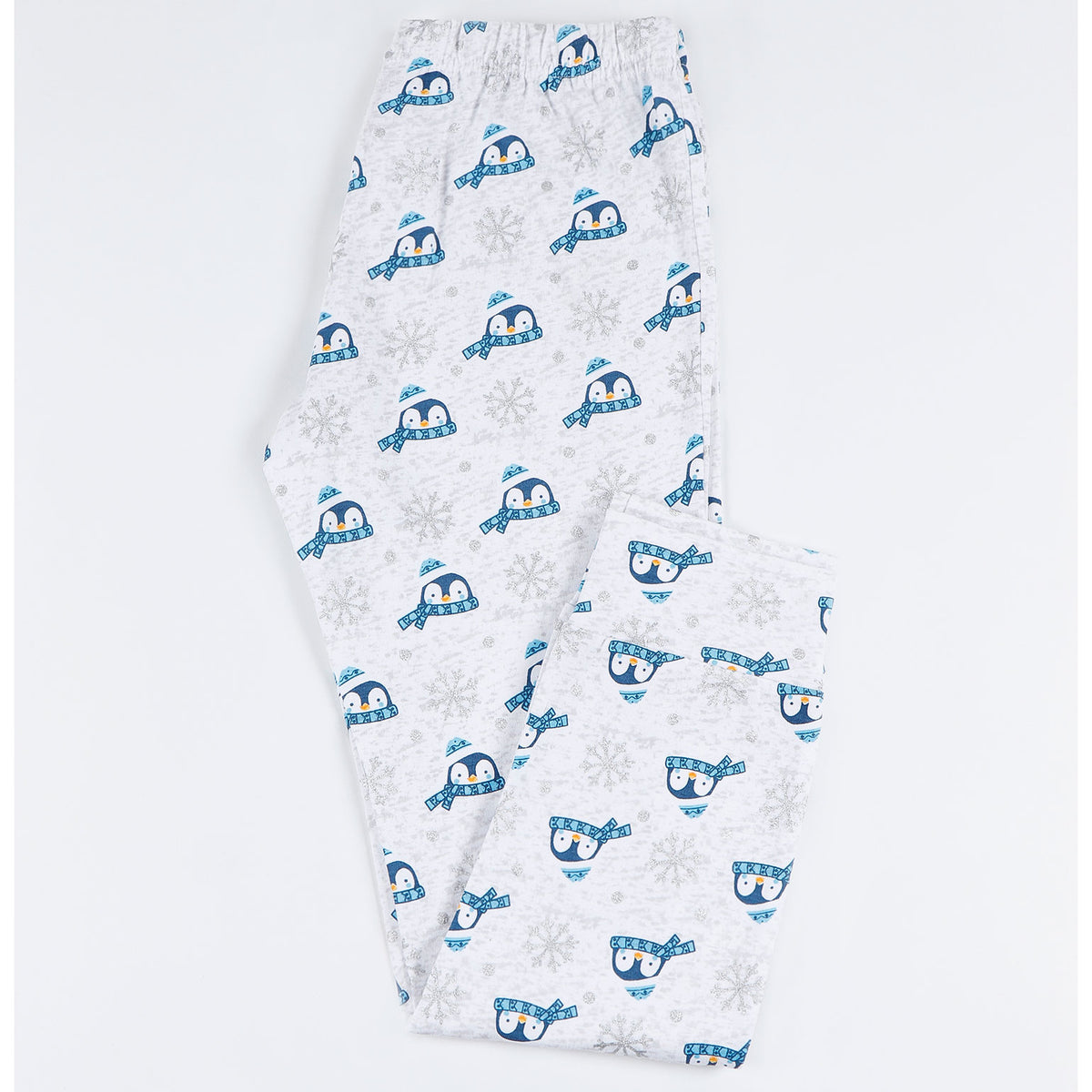 Pigiama Admas 55209 bambina caldo cotone interlock pinguino