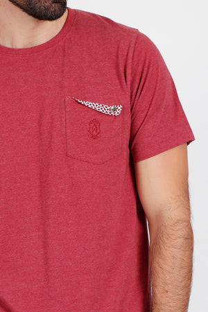 Pigiama uomo corto Admas 55286 bordeaux