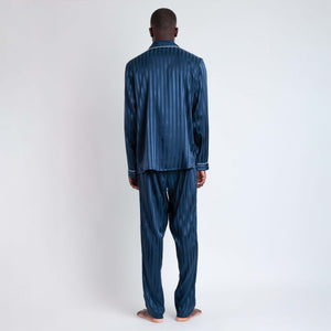 Pigiama uomo Admas 55312 aperto raso blu
