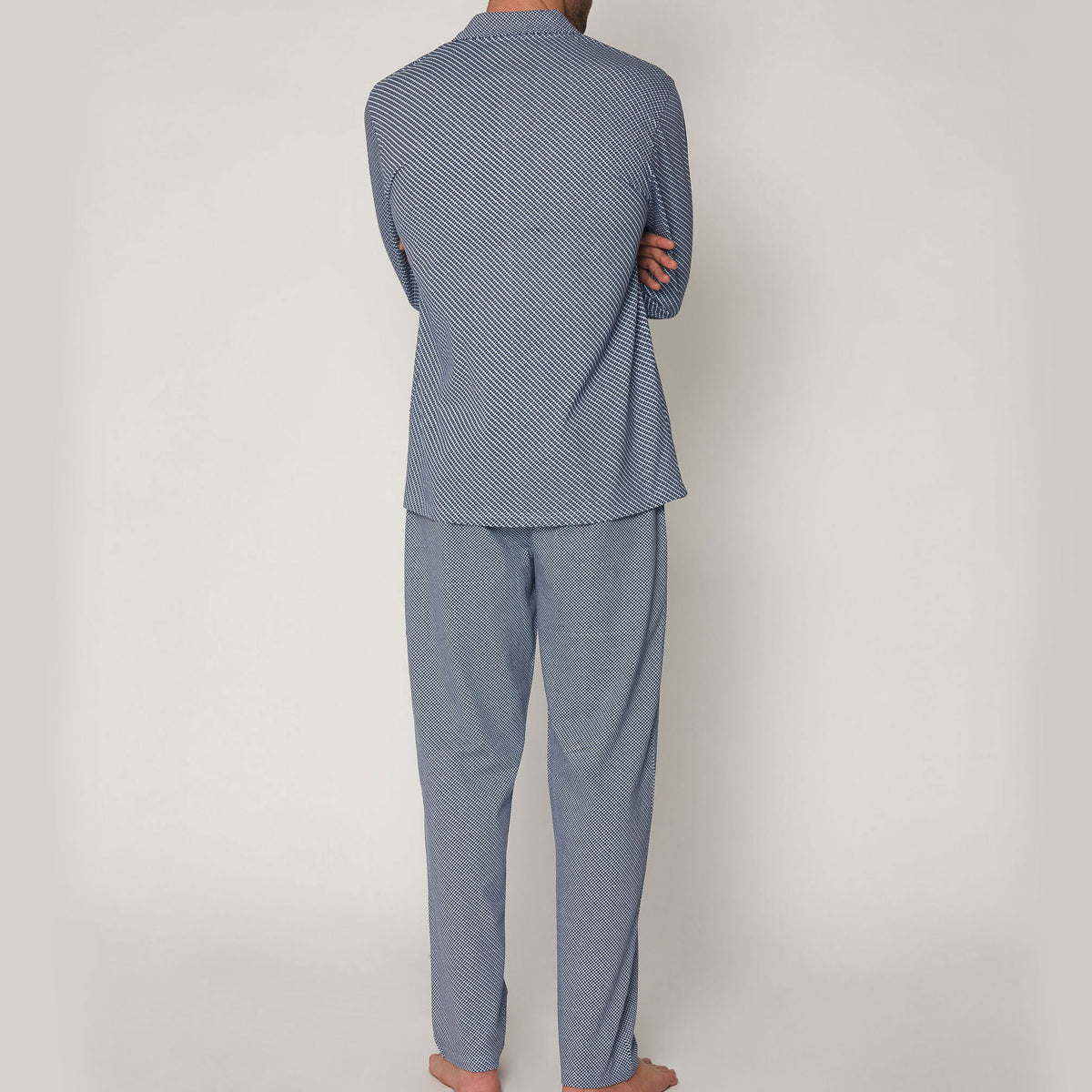 Pigiama uomo Admas 55314 aperto punto milano blu