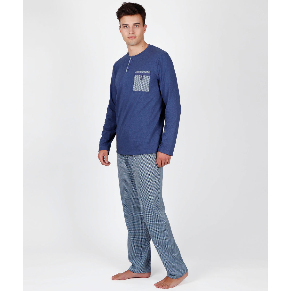 Pigiama uomo Admas 55315 punto milano blu