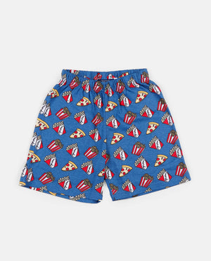 Pigiama bambino corto Admas 55348 azzurro stampato
