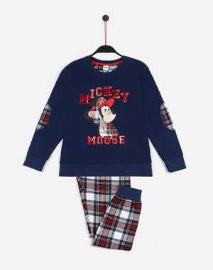 Pigiama bambina Disney 55474 caldo cotone blu