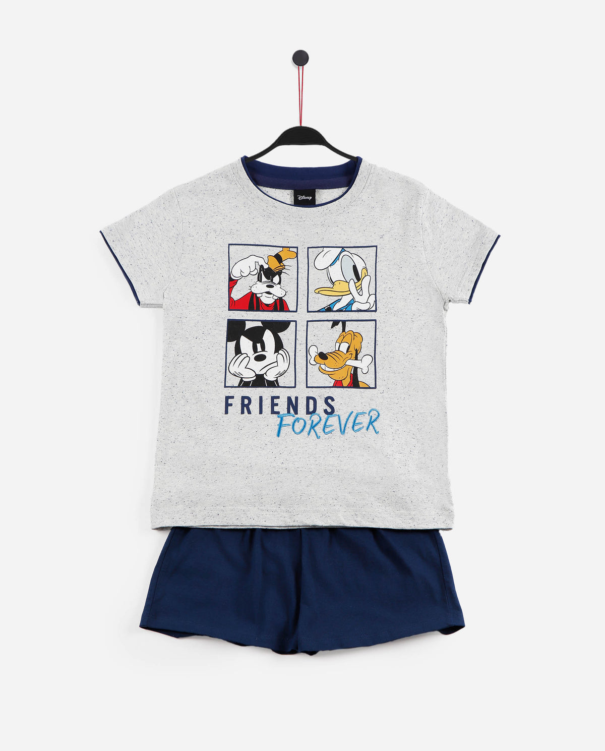 Pigiama bambino corto Disney 55483 stampato azzurro