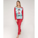 Pigiama donna Santoro Gorjuss 55530 con stelline